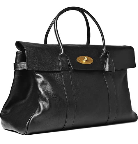 mulberry leather holdall.